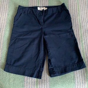 J.Crew Classic Twill Chino Bermuda Short in Navy